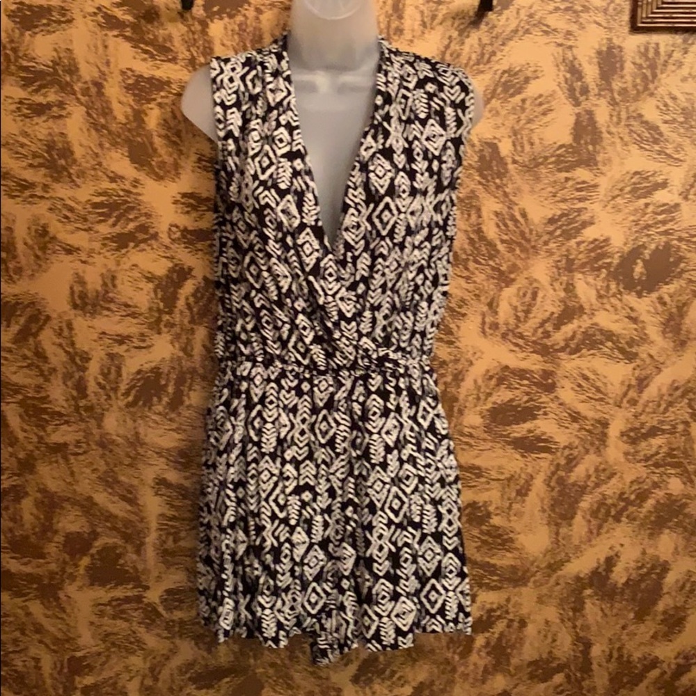 Forever 21 Black & White Print Romper